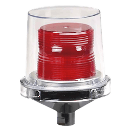 Luz de advertencia LED para ubicaciones peligrosas Electraray®, UL y cUL Homologado UL y cUL para Clase I, División 2, Grupos A, B, C y D; Clase II División 2, Grupos F y G; Clase III , 240 VCA, color Rojo, parpadeo predeterminado