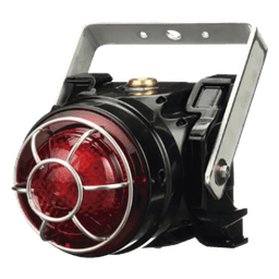 Baliza LED para Ubicaciones Peligrosas / 120-240 VCA / Montaje Trunnion Ex d / Lente Roja de Bajo Perfil / 8 Patrones de Parpadeo / IP66 / Certificación ATEX-IECEx-cULus
