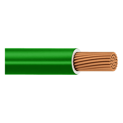 Cable THW-LS / Calibre 12 AWG / 19 Hilos / Color Verde / Bobina 100 m (328 ft)