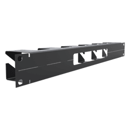 Organizador de Cables Horizontal / 19" / 1U / Acero / Capacidad 22 Cables Cat 5e