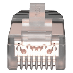 Plug RJ45 Blindado Cat6 / 24-26 AWG / 50μin Oro / 100 Piezas / 6.35 mm / PoE++ 100W+ / -10°C a 60°C / UL94 V0