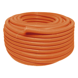 Tubo Corrugado Flexible / 1" x 50 m (164 ft) / HDPE / Resistencia Aislamiento >100 MΩ / Sin Guía / Intemperie