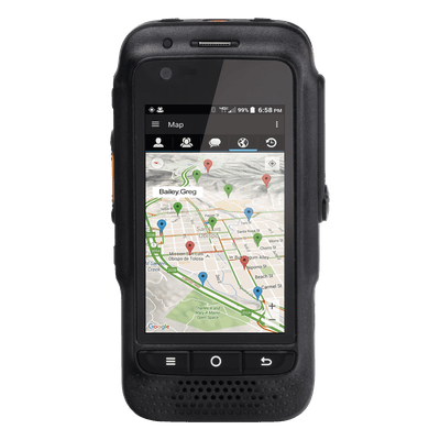 Kit Radio PoC LTE / Pantalla Táctil 3.1" Gorilla Glass 3 / IP67 1m / Batería 3600 mAh / Audio 2W / WiFi Bluetooth