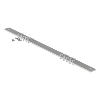 Barra de Conexión a Tierra / Rack 19" / 20 Orificios / 483 mm (1.58 ft) / 45 Unidades / EIA-310