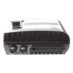 Cierre de Empalme para 24 Fusiones de Fibra Óptica, Interior/Exterior, con 16 Acopladores SC/APC y Splitter 1x16 SC/APC Incluido, IP65