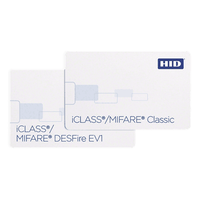 Tarjeta DUAL iClass + Mifare/ PVC Compuesto/ Garantía de por Vida 