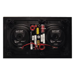 Altavoces de montaje en pared / Woofers duales 5in (0.42ft) / Tweeter 1in (0.08ft) / 100W / 8Ω