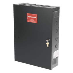 Fuente de poder conmutable 12/24 Vcd a 2.5 A con cargador de batería, gabinete metálico, para control de acceso, incendio y robo