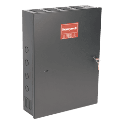 Fuente de poder conmutable 12/24 Vcd a 2.5 A con cargador de batería, gabinete metálico, para control de acceso, incendio y robo