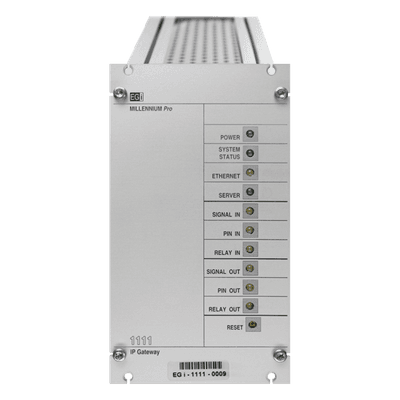 Interfaz Millennium IP para gestión de avisos y música por redes Ethernet por Streaming