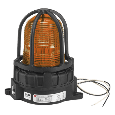 Luz de advertencia LED para ubicaciones peligrosas, montaje para superficies, 24 VCD, color Ámbar