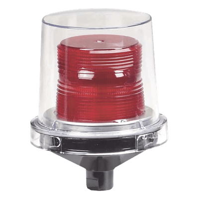 Luces estroboscópicas para lugares peligrosos Electraray® , Homologado UL y cUL para Clase I, División 2, Grupos A, B, C y D; Clase II, División 2, Grupos F y G; Clase III , 12-24 VCD, color Rojo, parpadeo predeterminado