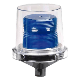 Luces estroboscópicas para lugares peligrosos Electraray® , Homologado UL y cUL para Clase I, División 2, Grupos A, B, C y D; Clase II, División 2, Grupos F y G; Clase III , 12-24 VCD, color Azul, parpadeo predeterminado