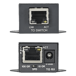 Transmisor PoE/PoE+ Para Uso con Receptor POEXRX1, Hasta 610 Metros (2000 ft) con Cable Cat5e o Cat6, 10/100Mbps