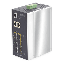 Switch Industrial Administrable L2+ / 8 Puertos SFP 1G / 2 Puertos TP Gigabit / 2 Puertos SFP 2.5G / -40 a 75°C / IP30