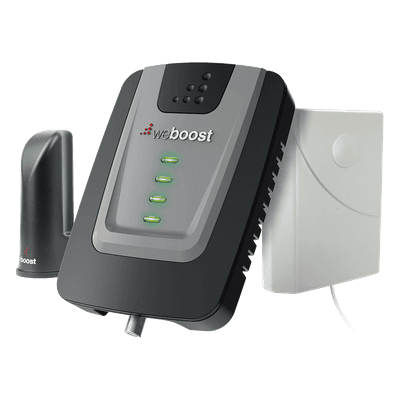 KIT de Amplificador de Señal Celular Home Room, especial para Datos 4G LTE, 3G y Voz. Mejora la señal en áreas de hasta 140 metros cuadrados.