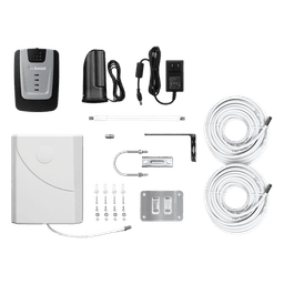 KIT de Amplificador de Señal Celular Home Room, especial para Datos 4G LTE, 3G y Voz. Mejora la señal en áreas de hasta 140 metros cuadrados.