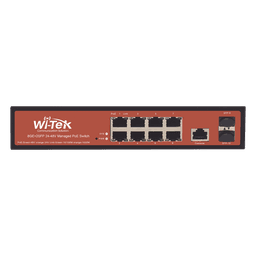  Switch Administrable de 8 puertos Gigabit Ethernet con PoE 802.3 af/at y 24V Pasivo + 2 SFP Gigabit, 150 W
