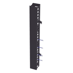 Kit Organizador Vertical de Cable Sencillo para Rack Abierto de 24 Unidades para EIQR3224 y EIRL5524DR.