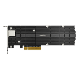 Adaptador Combinado SSD M.2 y 10 GbE | PCIe 3.0 x8 | 2 Ranuras NVMe M.2 22110/2280 | Puerto 10GBASE-T RJ45 | Autonegociación 10/5/2,5/1 Gbps | Compatible con SSD NVMe SNV3000.