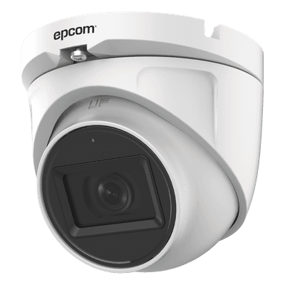 AUDIO POR COAXITRON / Domo TURBOHD 2 Megapixel (1080p) / Gran Angular 106° / Lente 2.8 mm / 20 mts IR EXIR / Exterior IP66 / 4 Tecnologías / dWDR / Metal