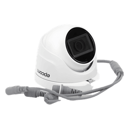 AUDIO POR COAXITRON / Domo TURBOHD 2 Megapixel (1080p) / Gran Angular 106° / Lente 2.8 mm / 20 mts IR EXIR / Exterior IP66 / 4 Tecnologías / dWDR / Metal