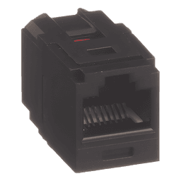Módulo Acoplador RJ45 / Categoría 6 / Mini-Com / Contactos Chapados en Oro 50 µin / HDBaseT 100 W / -10°C a 65°C
