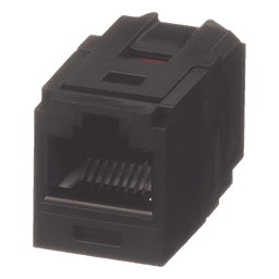 Módulo Acoplador RJ45 / Categoría 6 / Mini-Com / Contactos Chapados en Oro 50 µin / HDBaseT 100 W / -10°C a 65°C