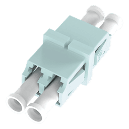Módulo Acoplador LC Duplex, Para Fibra Multimodo, Color Aqua