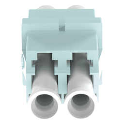 Módulo Acoplador LC Duplex, Para Fibra Multimodo, Color Aqua