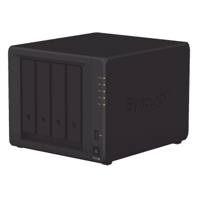 Servidor NAS de escritorio con 4 bahías / Expandible a 9 bahías / Hasta 144 TB