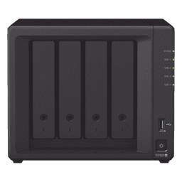 Servidor NAS de escritorio con 4 bahías / Expandible a 9 bahías / Hasta 144 TB