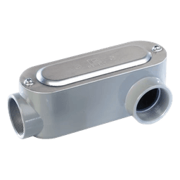 Caja Oval Roscada tipo LL de 2" (50.8 mm) / Incluye tapa y tornillos.