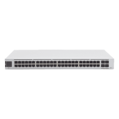 UniFi Switch USW-Pro-48, Capa 3 de 48 puertos Gigabit RJ-45 + 4 puertos 1/10G SFP+, pantalla informativa