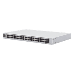 UniFi Switch USW-Pro-48, Capa 3 de 48 puertos Gigabit RJ-45 + 4 puertos 1/10G SFP+, pantalla informativa