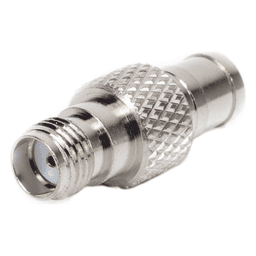Adaptador en Línea / Conector SMA Hembra a SMB / Cuerpo Bronce Niquelado / Aislante Teflón