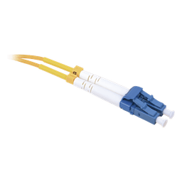 Jumper de Fibra Óptica / Monomodo 9/125 / LC/UPC-SC/APC / Dúplex / 2.0 mm PVC / 3 m (9.84 ft) / Amarillo