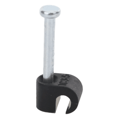 Grapa para Fibra Óptica / Clavo Integrado 19.1 mm / Polipropileno UV / Rango Térmico -10°C a +120°C / 100 Piezas