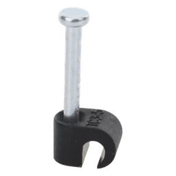 Grapa para Fibra Óptica / Clavo Integrado 19.1 mm / Polipropileno UV / Rango Térmico -10°C a +120°C / 100 Piezas