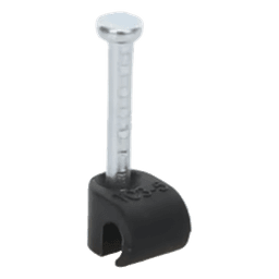 Grapa para Fibra Óptica / Clavo Integrado 19.1 mm / Polipropileno UV / Rango Térmico -10°C a +120°C / 100 Piezas