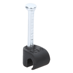 Grapa para Fibra Óptica / Clavo Integrado 19.1 mm / Polipropileno UV / Rango Térmico -10°C a +120°C / 100 Piezas