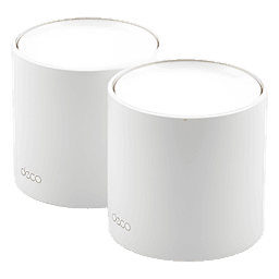 Kit 2 Routers Inalámbricos MESH Interior para Hogar / Doble Banda Wi-Fi 6 AX1800 Mbps / 2 Puerto Gigabit WAN/LAN / 2 Antenas Internas / Administración Mediante la App Deco (iOS, Android) / Protección HomeShield
