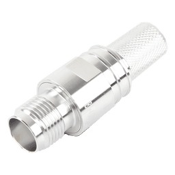 Conector TNC Hembra en Línea, Plegable Hex. con Pin Cautivo para cables Tipo RG-8/U, LMR-400