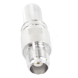 Conector TNC Hembra en Línea, Plegable Hex. con Pin Cautivo para cables Tipo RG-8/U, LMR-400