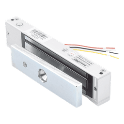 Chapa Magnética Electromagnética / 350 lbs (158.8 kg) / LED Estado / 12/24 VCC / Sensor NO/COM / Interior