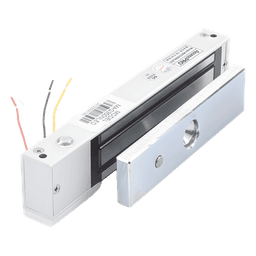 Chapa Magnética Electromagnética / 350 lbs (158.8 kg) / LED Estado / 12/24 VCC / Sensor NO/COM / Interior