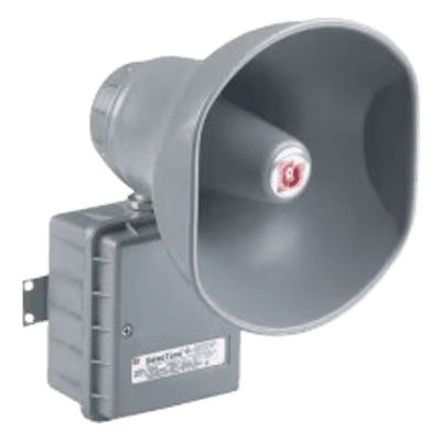 Altavoz amplificado para zonas peligrosas / 30W / 24 VCD / 110 dB a 3 m / IP66 e IP69K / -55°C a 65°C / Clase I, II, III División 2