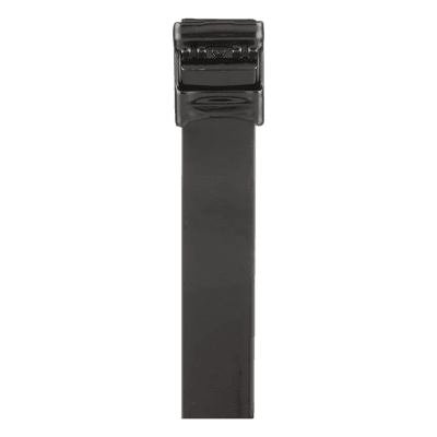 Cincho de Acero Inoxidable 316L con Recubrimiento en Nylon 11, 780 mm largo x 12.7mm ancho, Color Negro, Uso Interior/Exterior, Paquete de 50pz