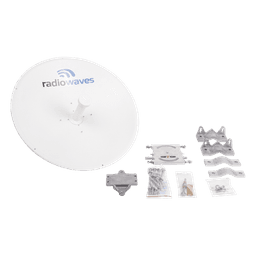 Antena Direccional de alto desempeño, Dimensiones (2 ft), Ganancia de 29 dBi, 4.9-6 GHz, Conectores N-hembra, Fácil instalación, Preensamblada, Montaje incluido 
