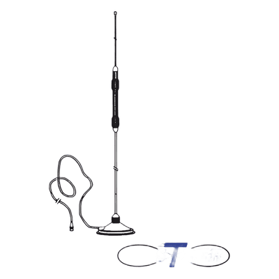 Antena móvil para CB, montaje magnético con conector BNC Macho